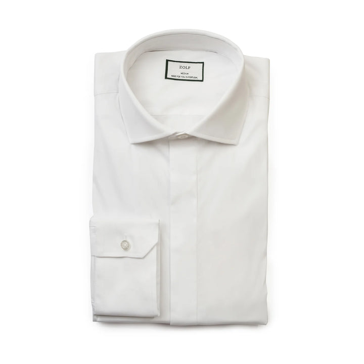 CAMISA CLÁSSICA GOLA ITALIANA SLIM FIT BRANCO ZOLF