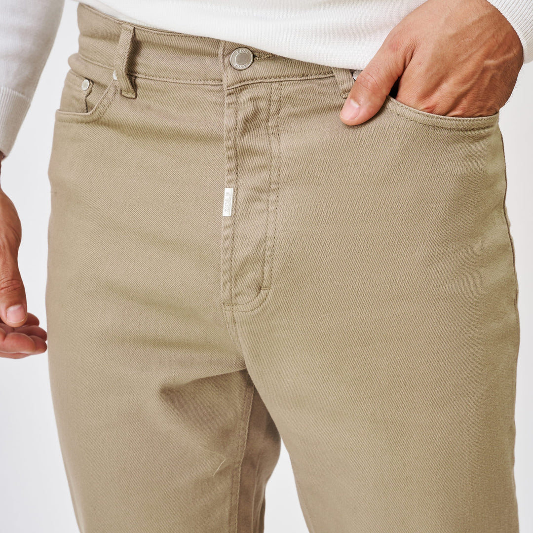 CALÇA RINGUE TAPERED TAUPE ZOLF