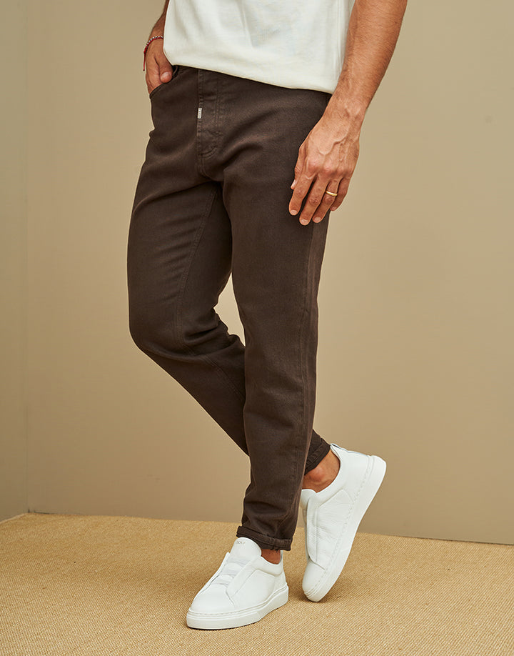 CALÇA RINGUE TAPERED CASTANHA ZOLF