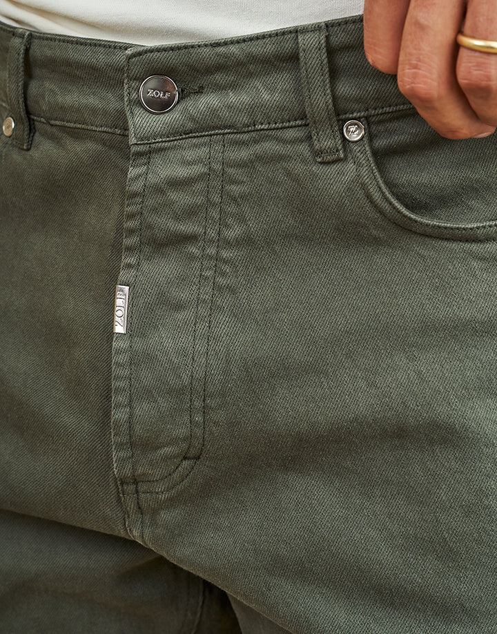 CALÇA RINGUE TAPERED VERDE MILITAR ZOLF
