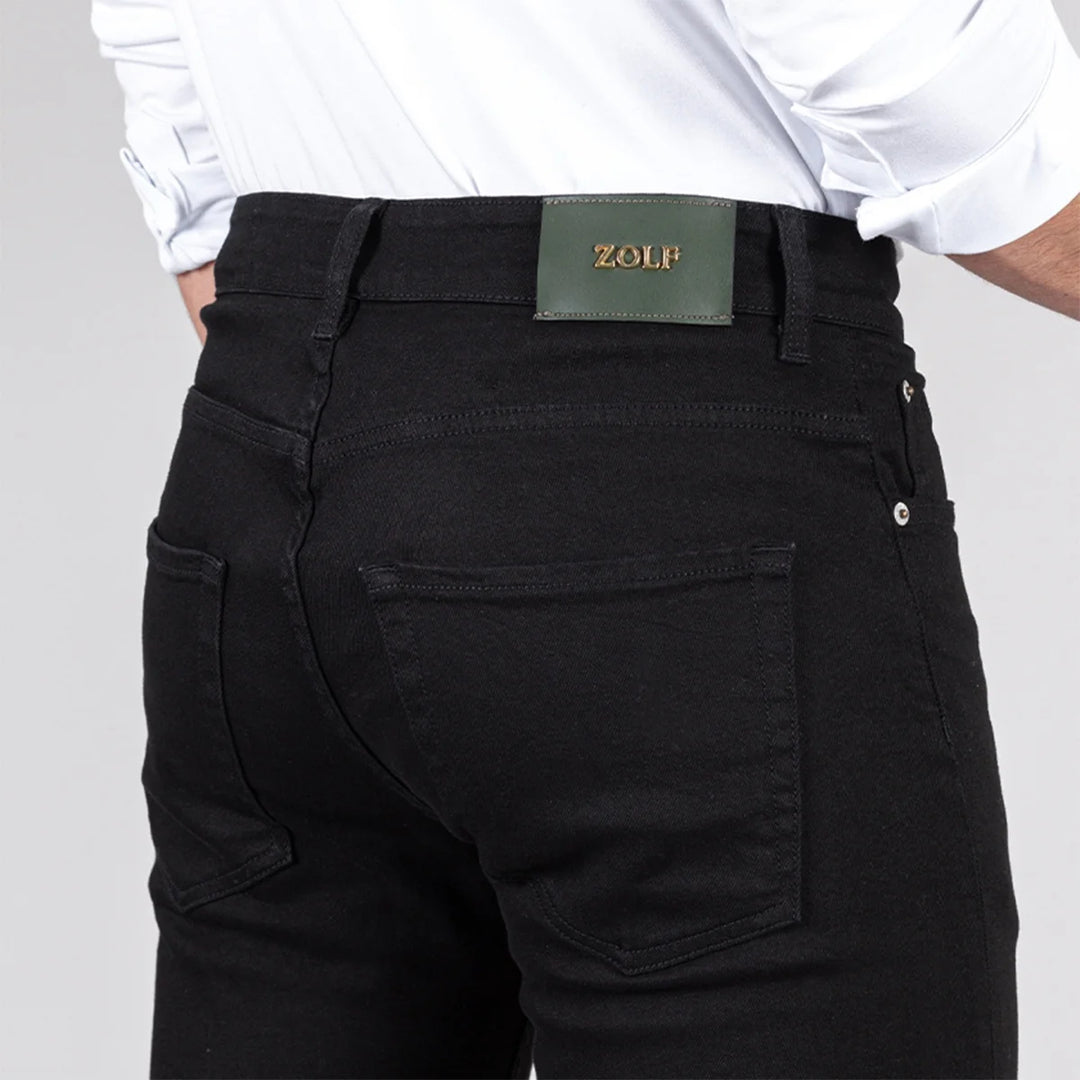 DENIM PRETA SLIM FIT ZOLF