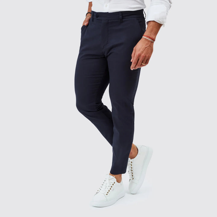 CALÇA CHINO CASUAL SLIM FIT AZUL ZOLF