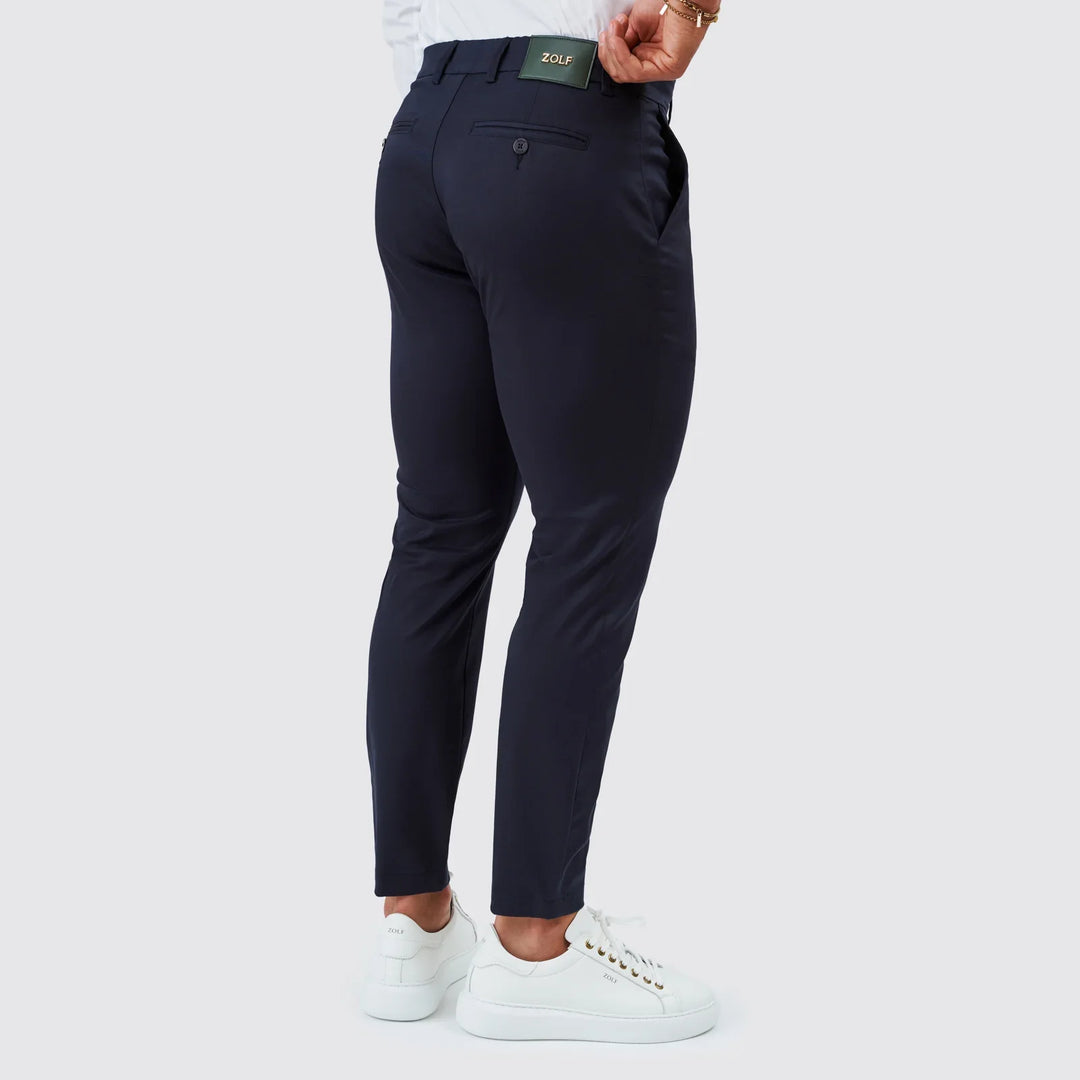 CALÇA CHINO CASUAL SLIM FIT AZUL ZOLF