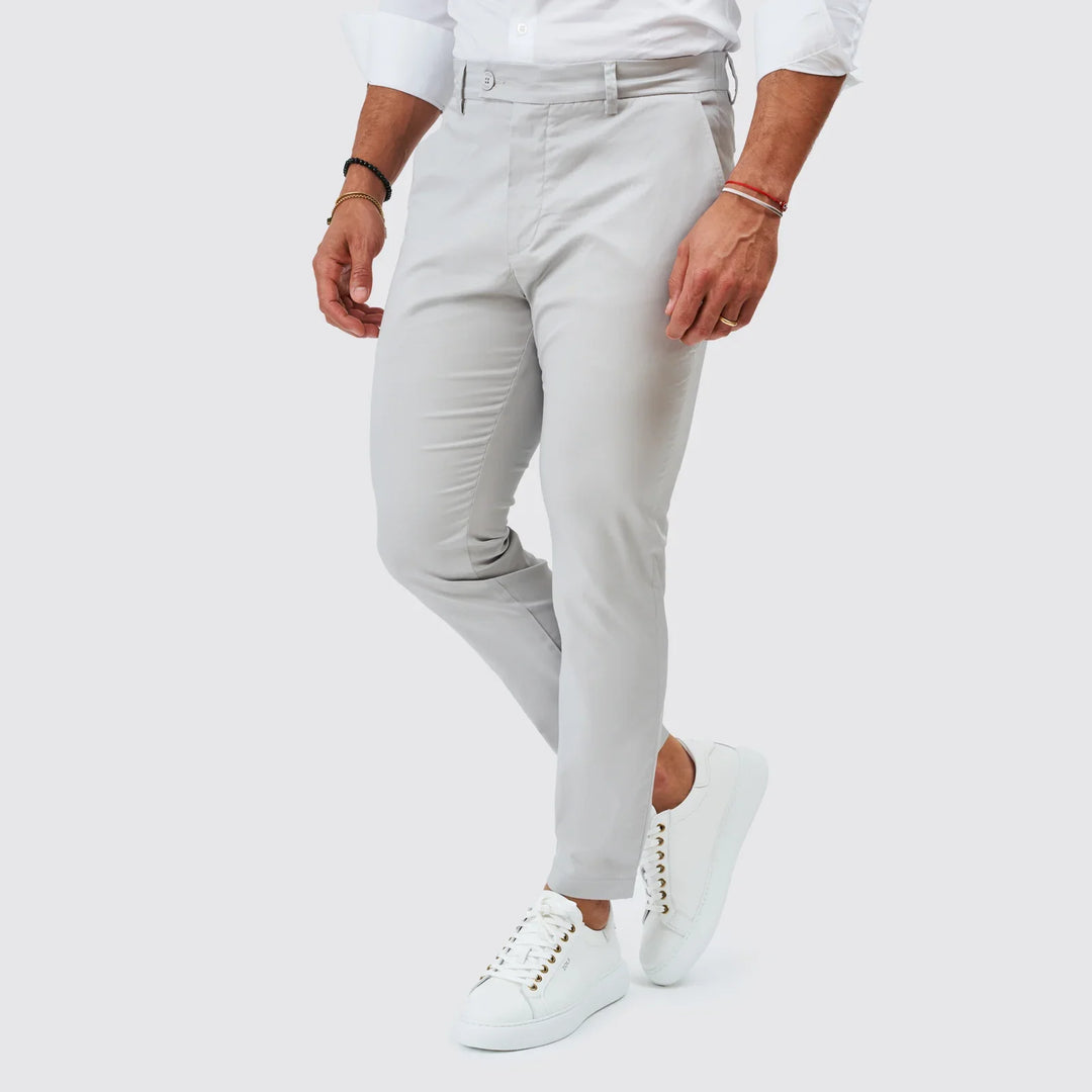 CALÇA CHINO CASUAL SLIM FIT CINZA ZOLF