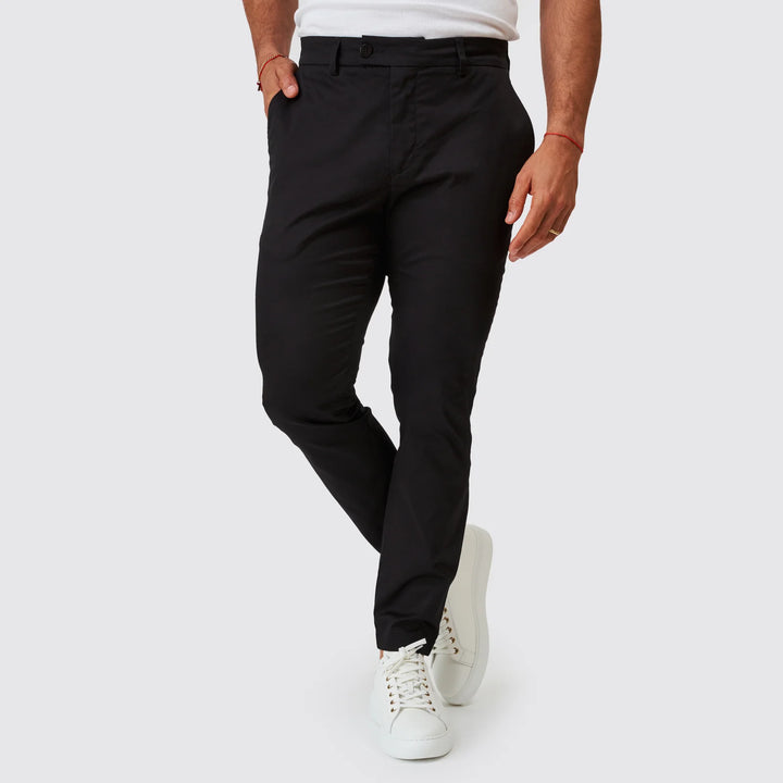 CALÇA CHINO CASUAL SLIM FIT PRETO ZOLF