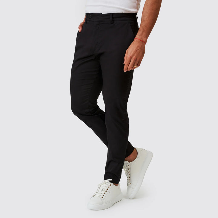 CALÇA CHINO CASUAL SLIM FIT PRETO ZOLF