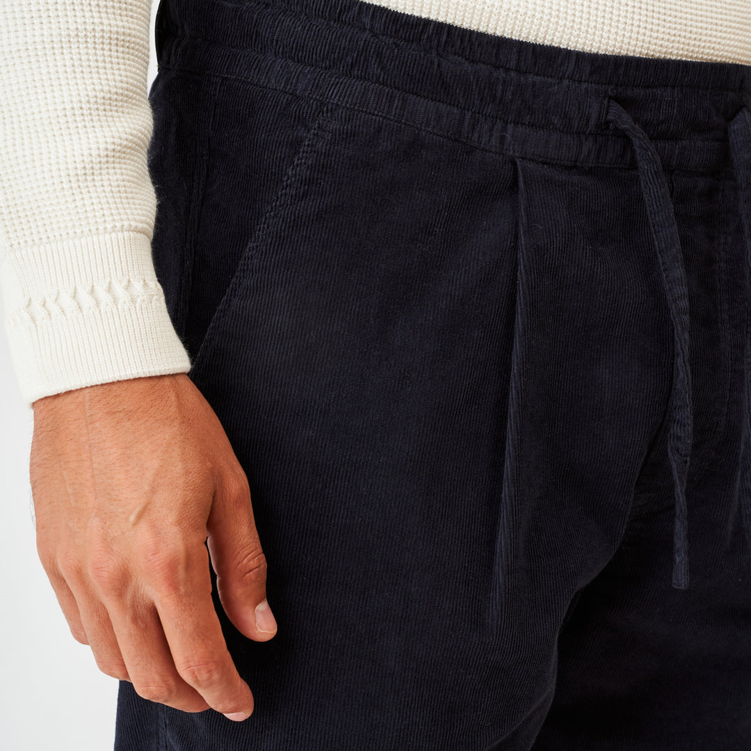 CALÇA BOMBAZINE AZUL COM CORDÃO ZOLF