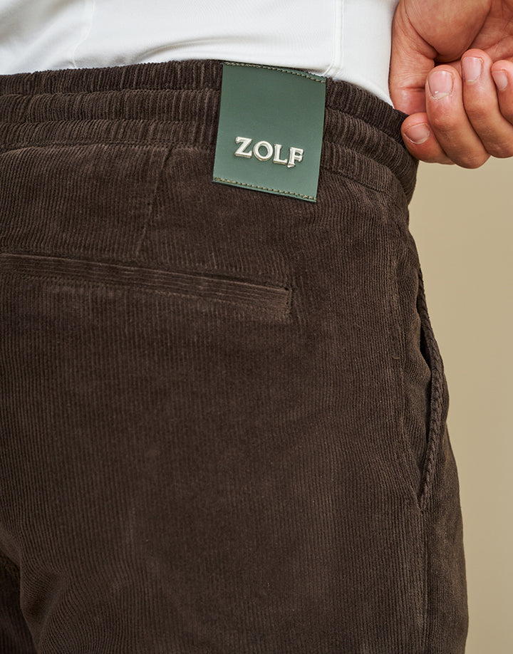 CALÇA BOMBAZINE COM CORDÃO CACAU ZOLF