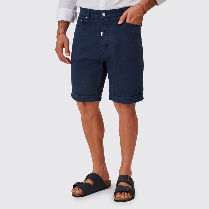 CALÇÃO SARJA RINGUE AZUL SLIM FIT ZOLF