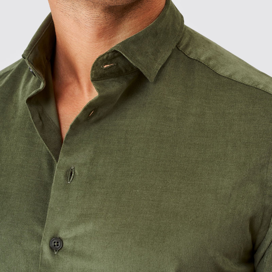 CAMISA BOMBAZINE VERDE ZOLF