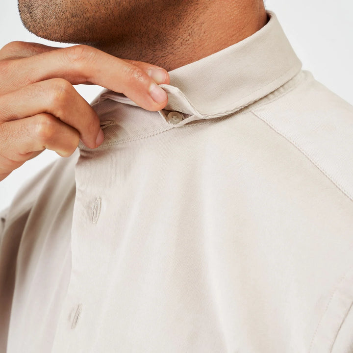 CAMISA DE BOMBAZINE BEGE ZOLF