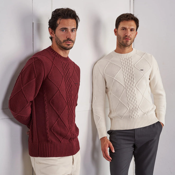 CAMISOLA TRICOT TEXTURADA BORDEAUX ZOLF