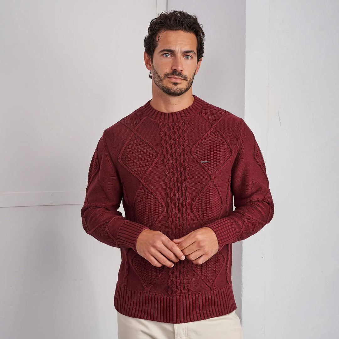 CAMISOLA TRICOT TEXTURADA BORDEAUX ZOLF
