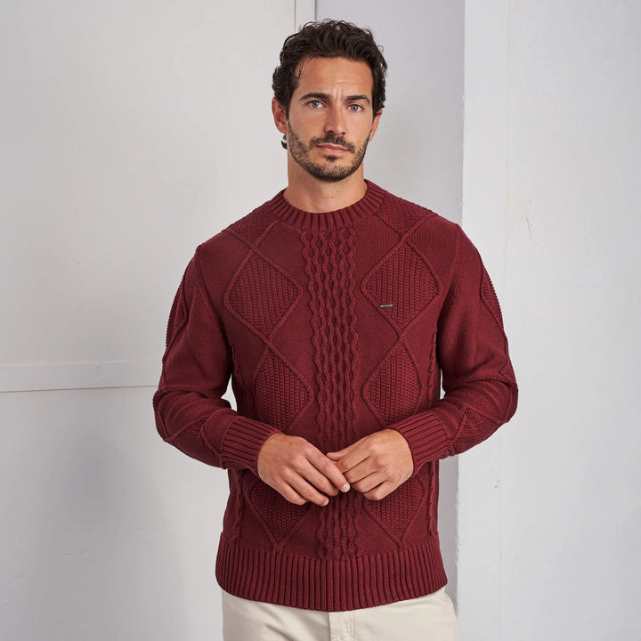 CAMISOLA TRICOT TEXTURADA BORDEAUX ZOLF