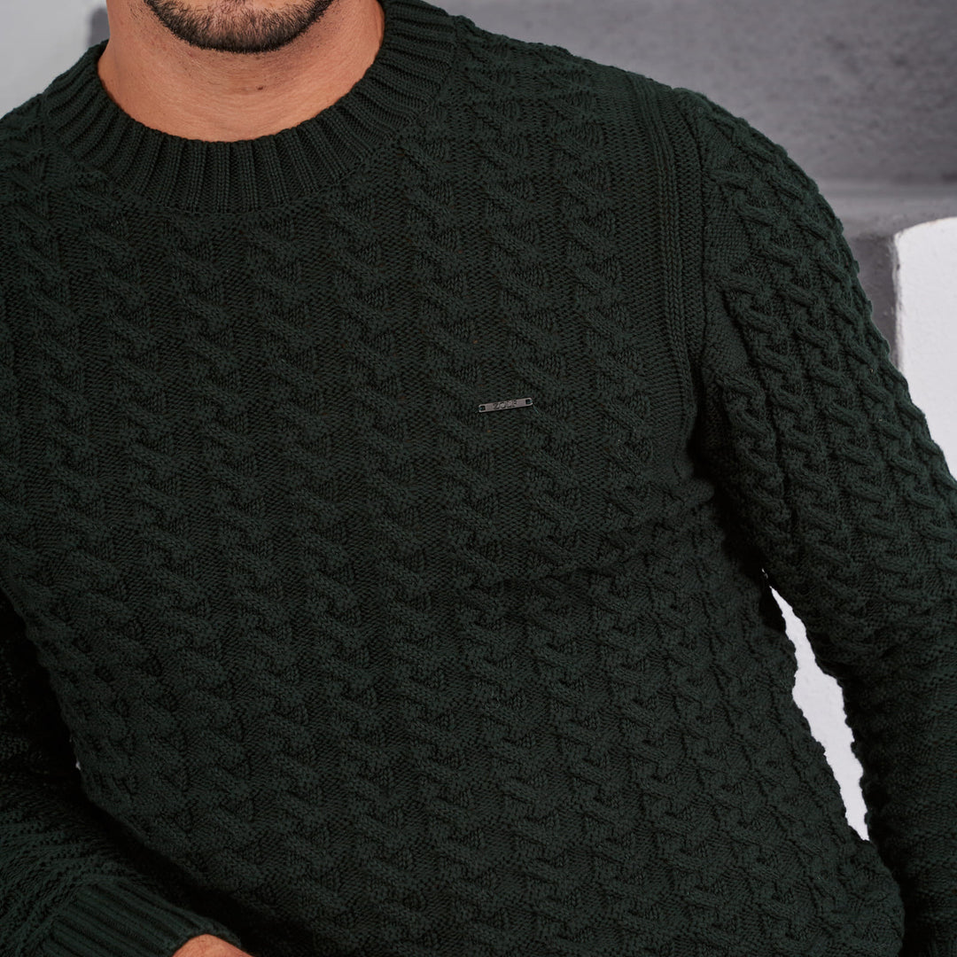 CAMISOLA TRICOT COM DETALHE VERDE ESCURO ZOLF