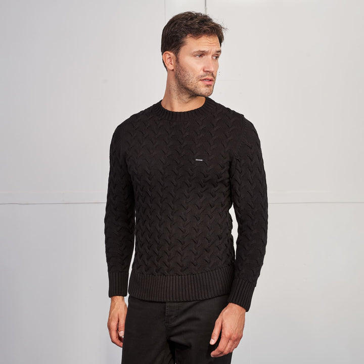 CAMISOLA TRICOT COM RELEVO PRETA ZOLF
