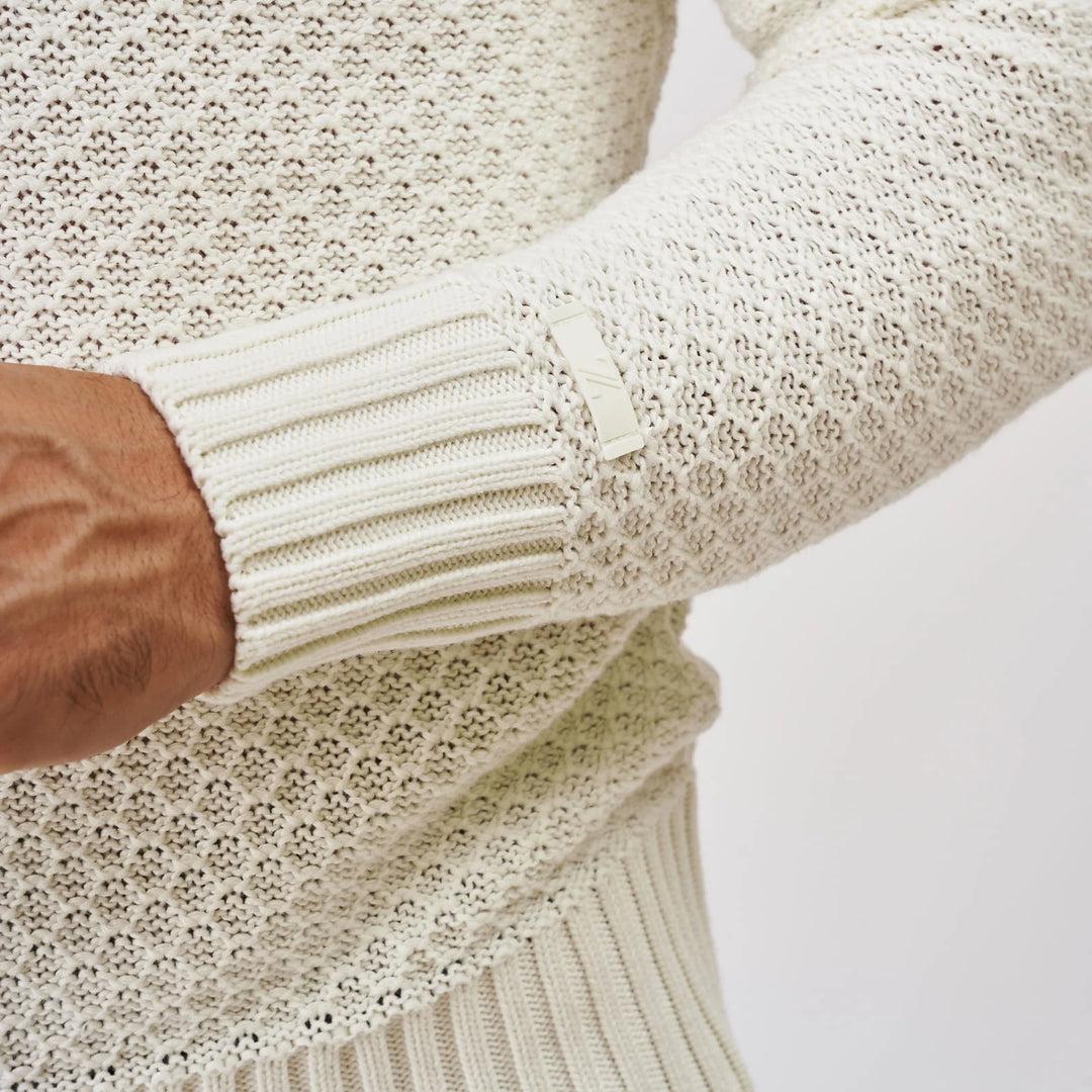 CAMISOLA TRICOT MEIA GOLA TEXTURADA CRU ZOLF