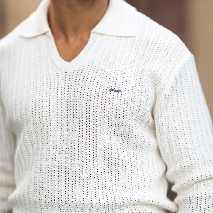 POLO PONTO CROCHE MANGA COMPRIDA CRU ZOLF