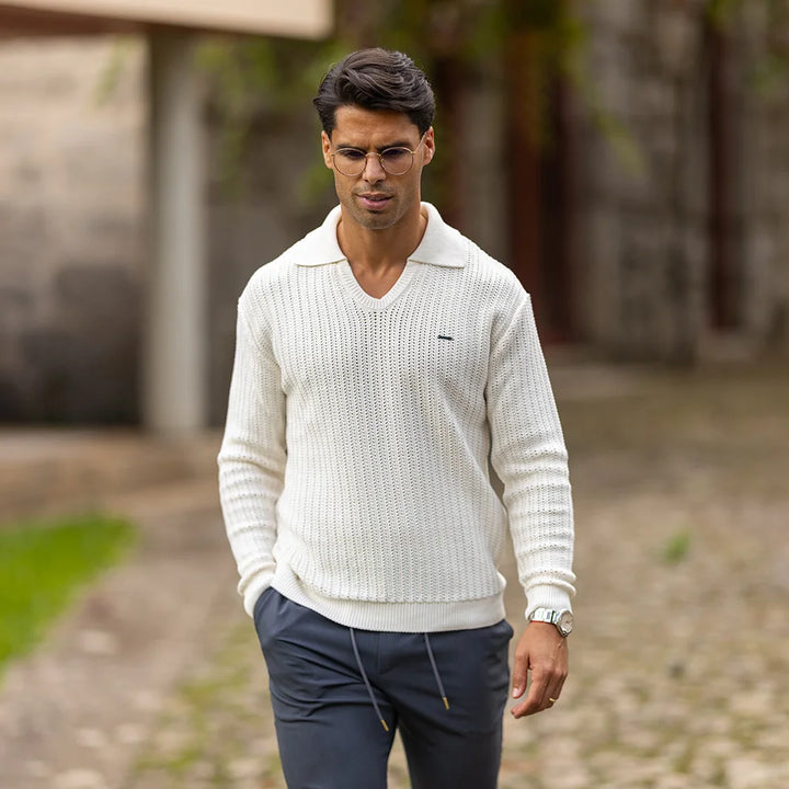 POLO PONTO CROCHE MANGA COMPRIDA CRU ZOLF