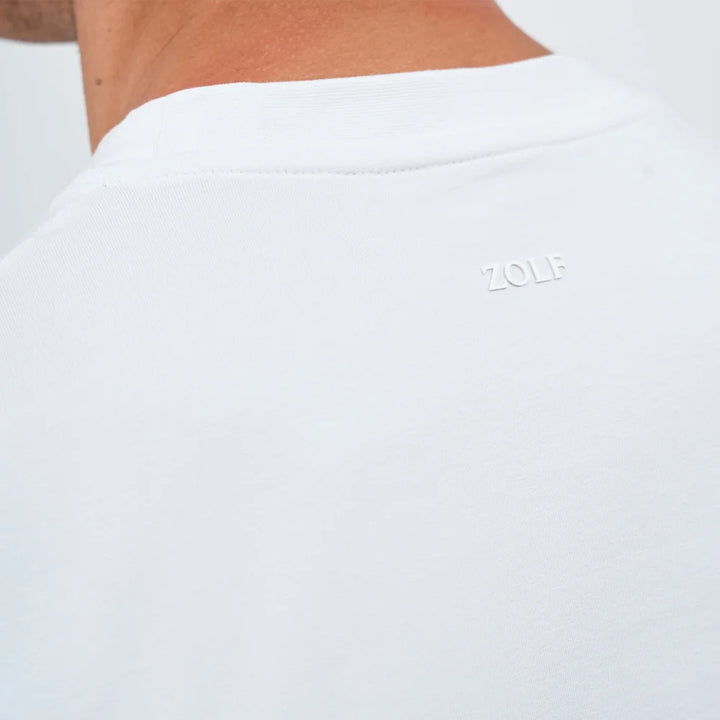 T-SHIRT DECOTE REDONDO BRANCO ZOLF