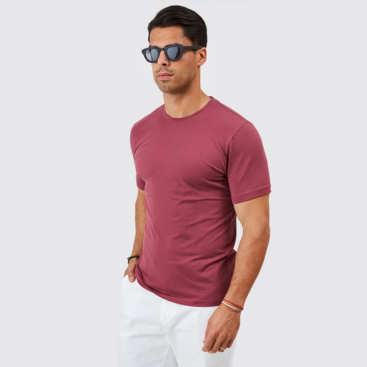 T-SHIRT DECOTE REDONDO MARSALA ZOLF