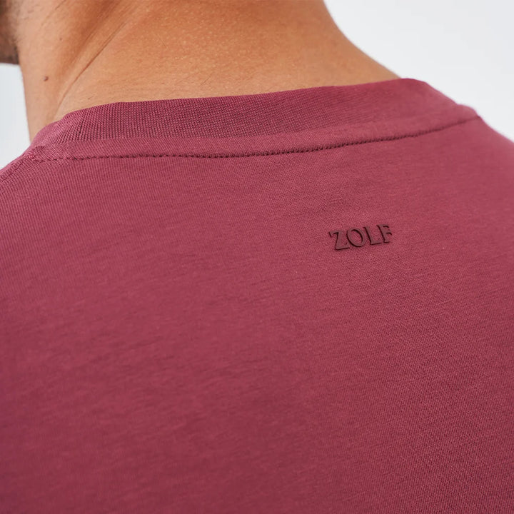 T-SHIRT DECOTE REDONDO MARSALA ZOLF