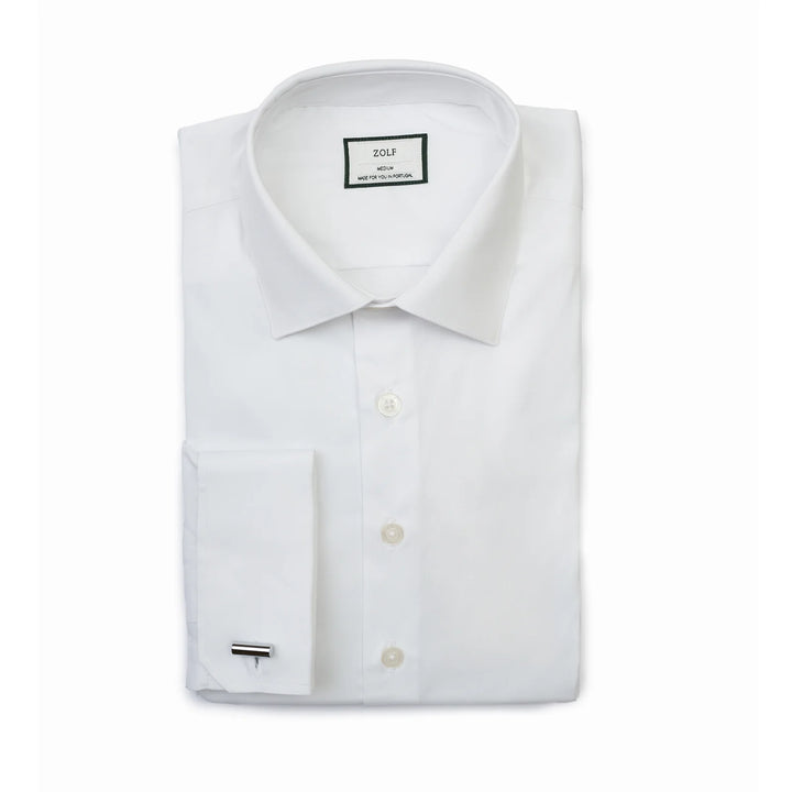 CAMISA CLÁSSICA GOLA INGLESA DUPLO PUNHO