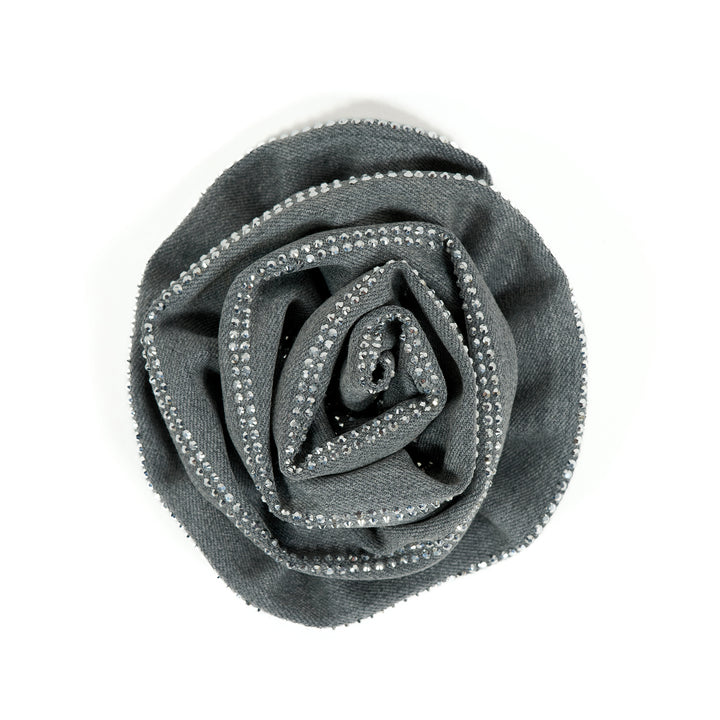 APLIQUE CINZA COM STRASS NO SECRETS