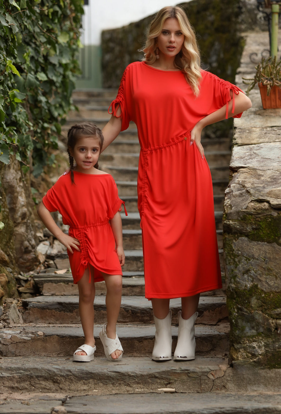 VESTIDO SULTÃO VERMELHO MISS YOU KIDS