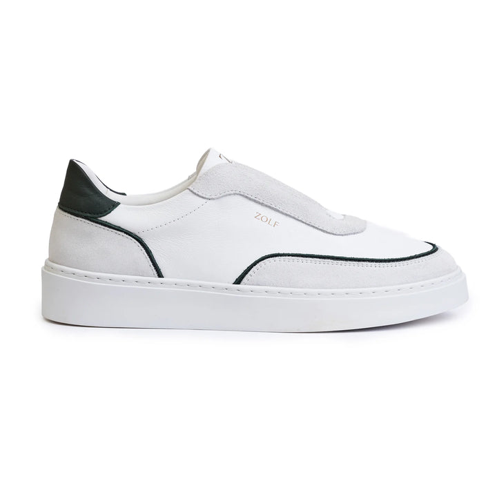 SAPATILHA ELASTICO BRANCO COM VERDE ZOLF