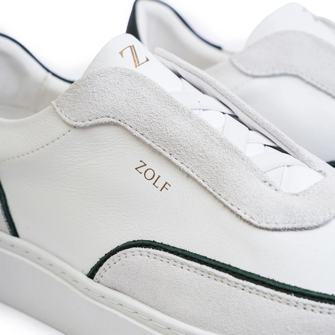 SAPATILHA ELASTICO BRANCO COM VERDE ZOLF