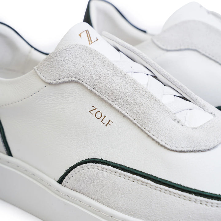 SAPATILHA ELASTICO BRANCO COM VERDE ZOLF