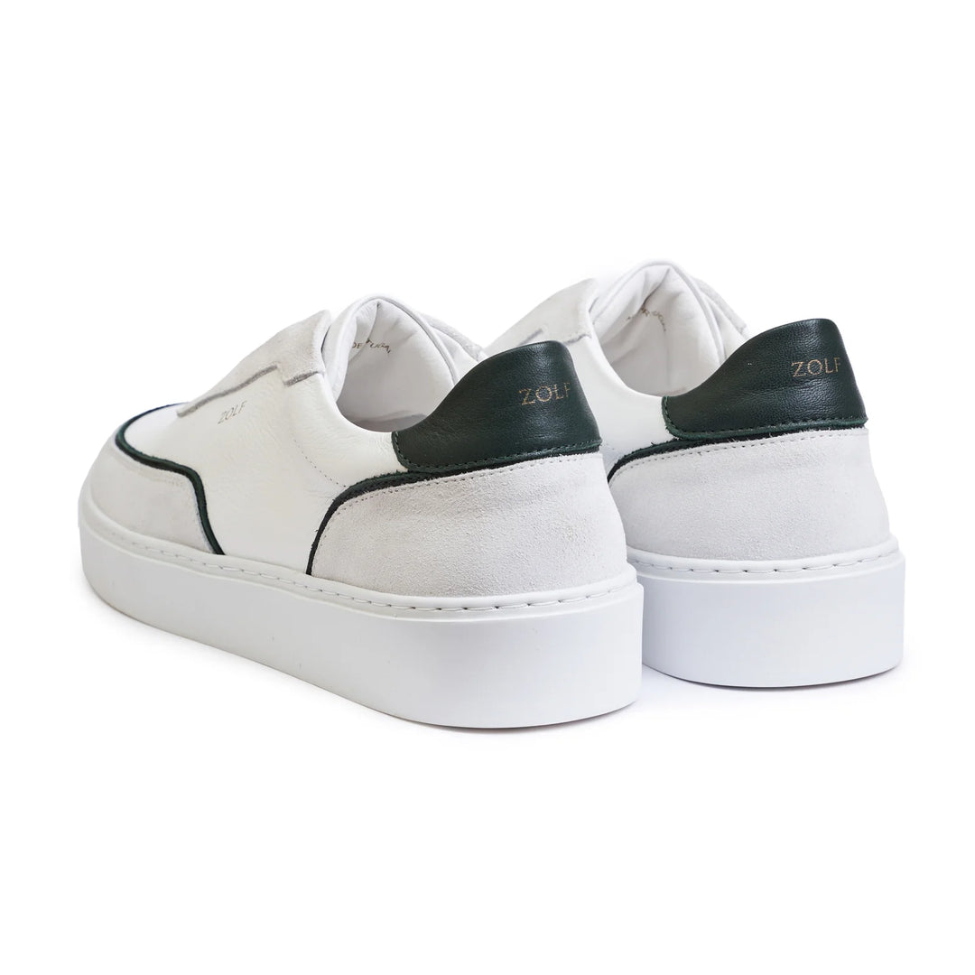 SAPATILHA ELASTICO BRANCO COM VERDE ZOLF