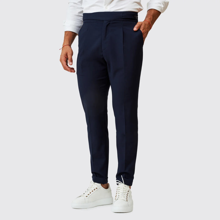 CALÇA DUPLO TRESPASSE AZUL ZOLF