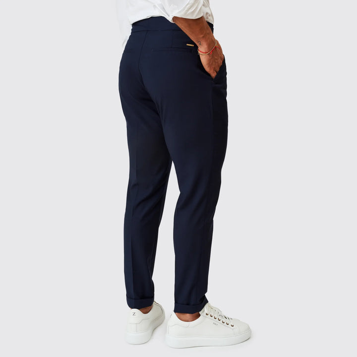 CALÇA DUPLO TRESPASSE AZUL ZOLF