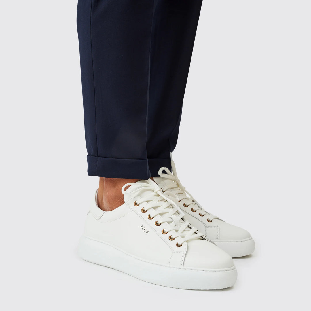 CALÇA DUPLO TRESPASSE AZUL ZOLF
