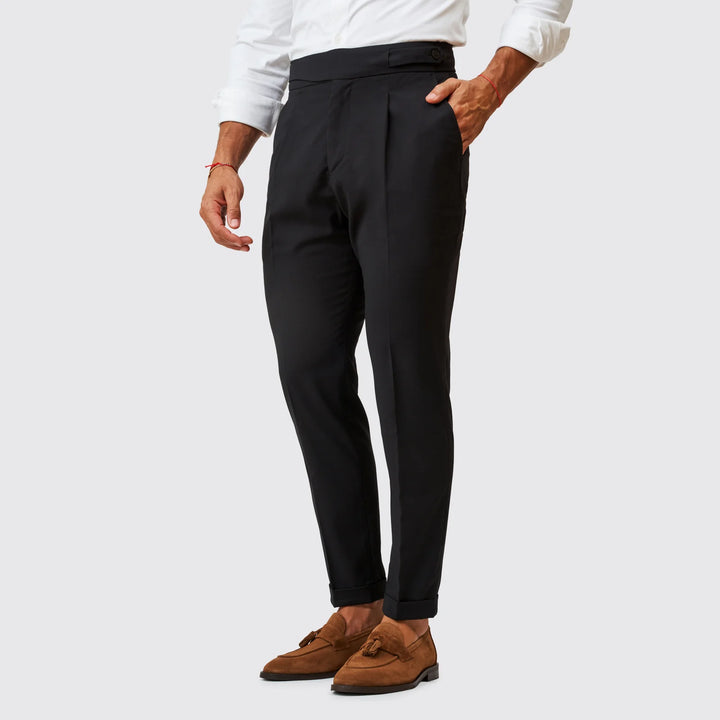 CALÇA DUPLO TRESPASSE PRETO ZOLF
