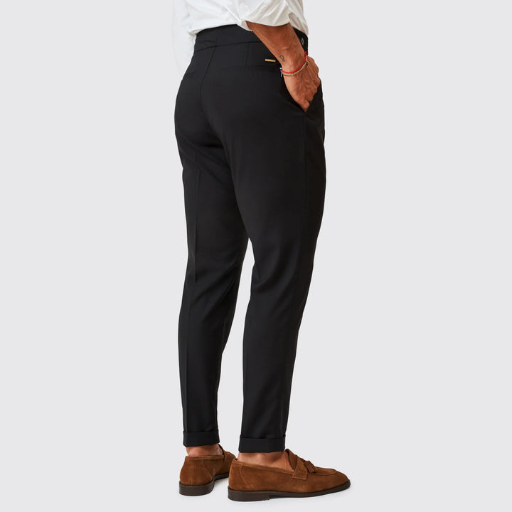 CALÇA DUPLO TRESPASSE PRETO ZOLF