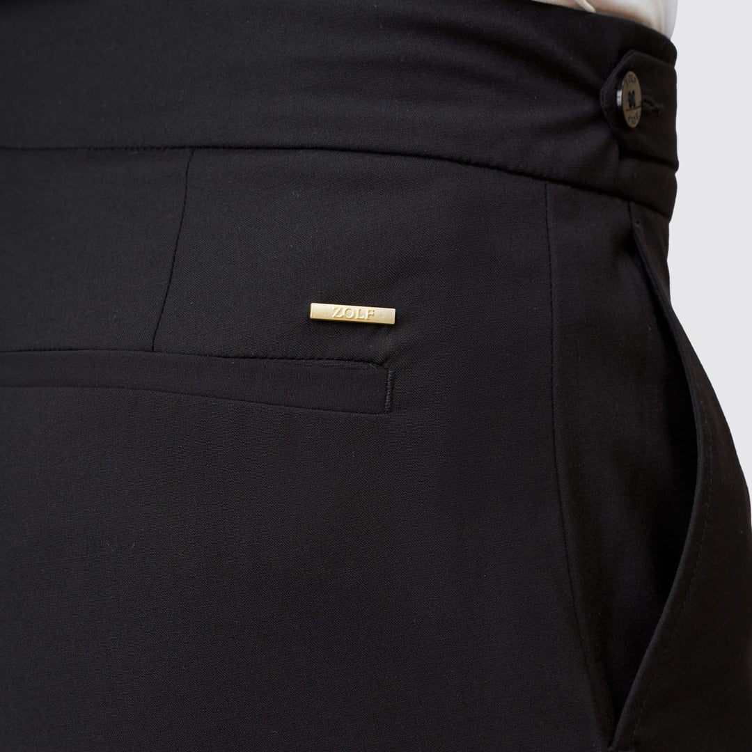 CALÇA DUPLO TRESPASSE PRETO ZOLF
