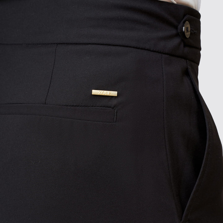 CALÇA DUPLO TRESPASSE PRETO ZOLF
