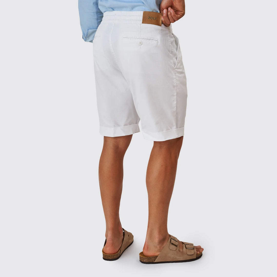 CALÇÃO SARJA COM CORDÃO BRANCO ZOLF