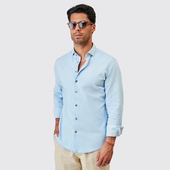 CAMISA DENIM CLARA SLIM FIT ZOLF