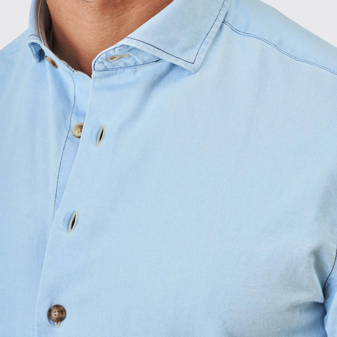 CAMISA DENIM CLARA SLIM FIT ZOLF