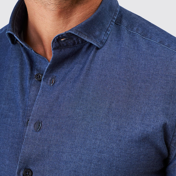 CAMISA DENIM ESCURA SLIM FIT ZOLF