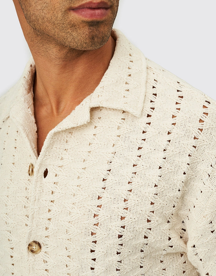 CAMISA RENDADA CRU ZOLF