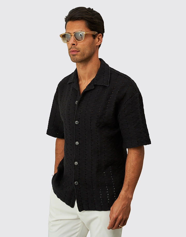 CAMISA RENDADA PRETO ZOLF
