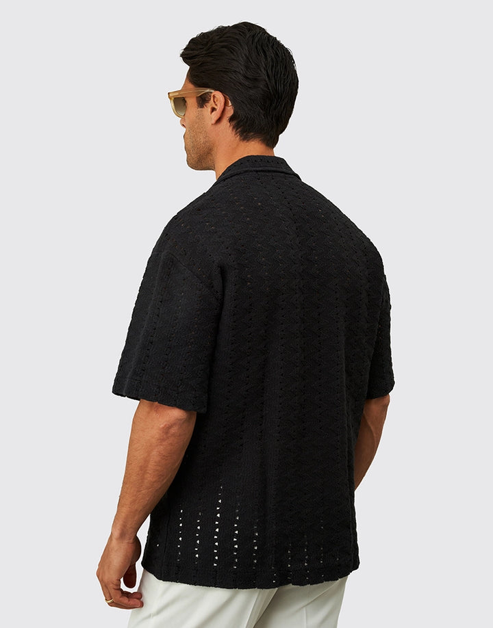 CAMISA RENDADA PRETO ZOLF
