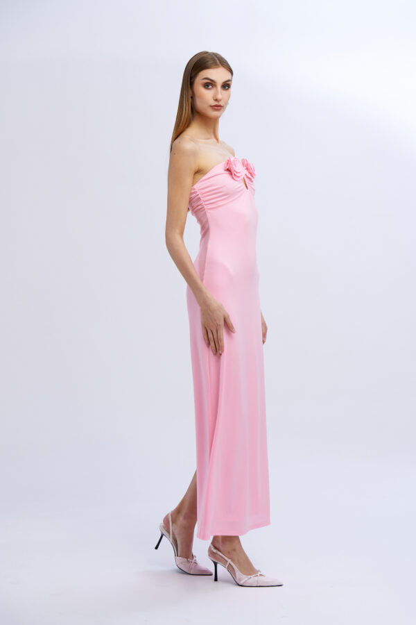 VESTIDO ROSA LONGO NO SECRETS