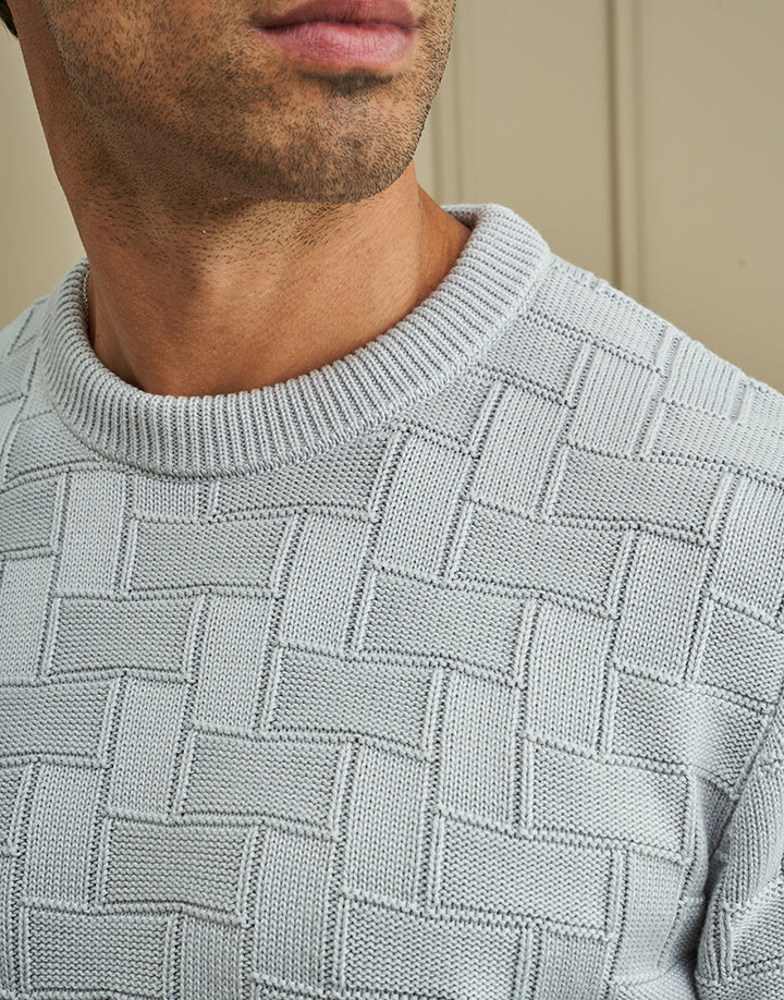CAMISOLA TRICOT RELEVO CINZA CLARO ZOLF