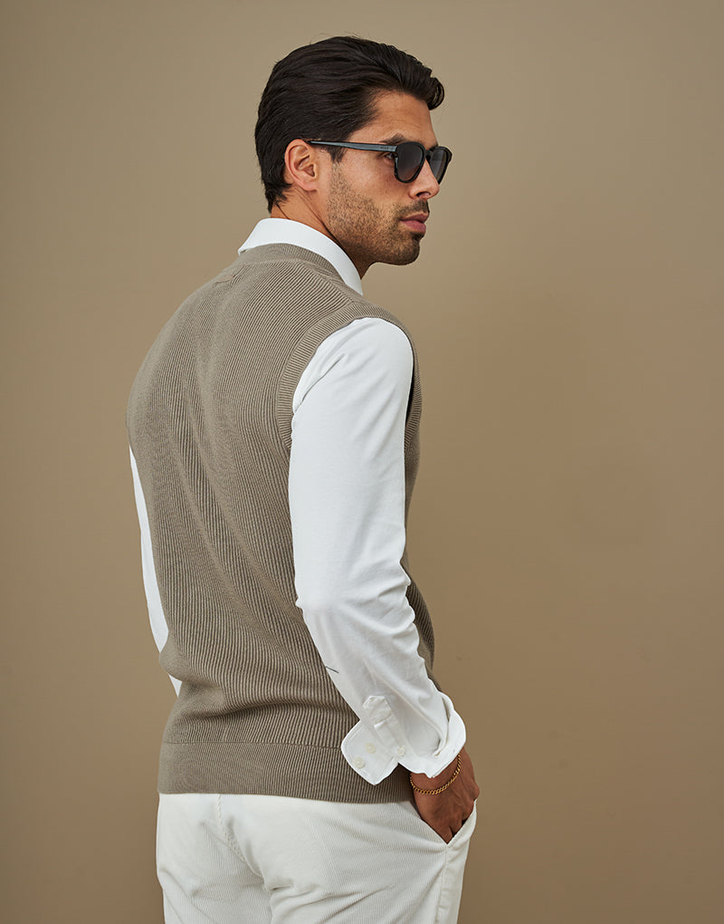 COLETE TRICOT DECOTE V TAUPE ZOLF